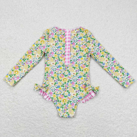 floral onepcs long sleeve jumpsuit