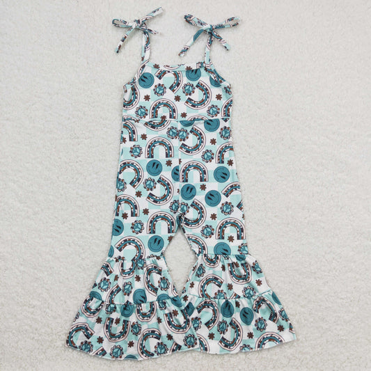 Blue smile Print Jumpsuit