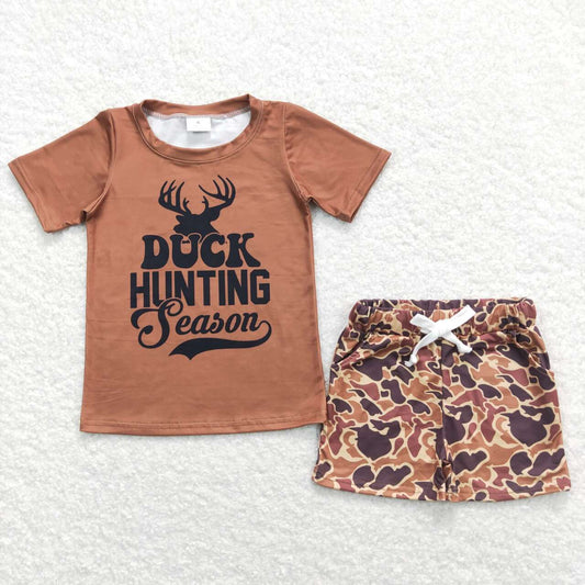 Camo short sleeve boy set