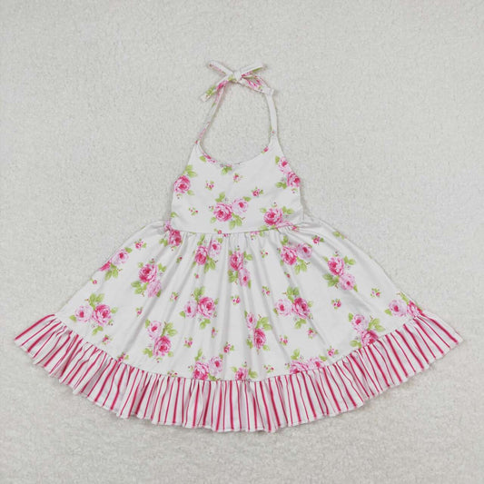 pink flower Girls Dress