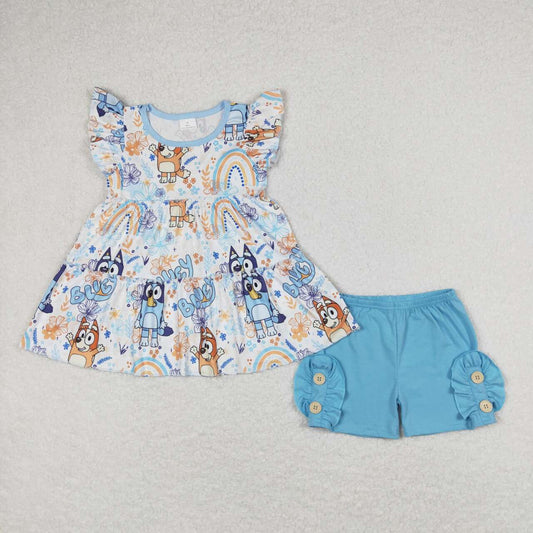 blue cartoon tier Summer Girls Set