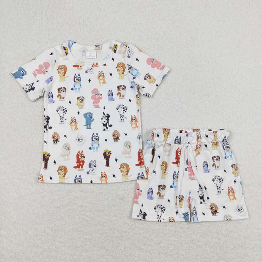dog Print Boy Summer Set