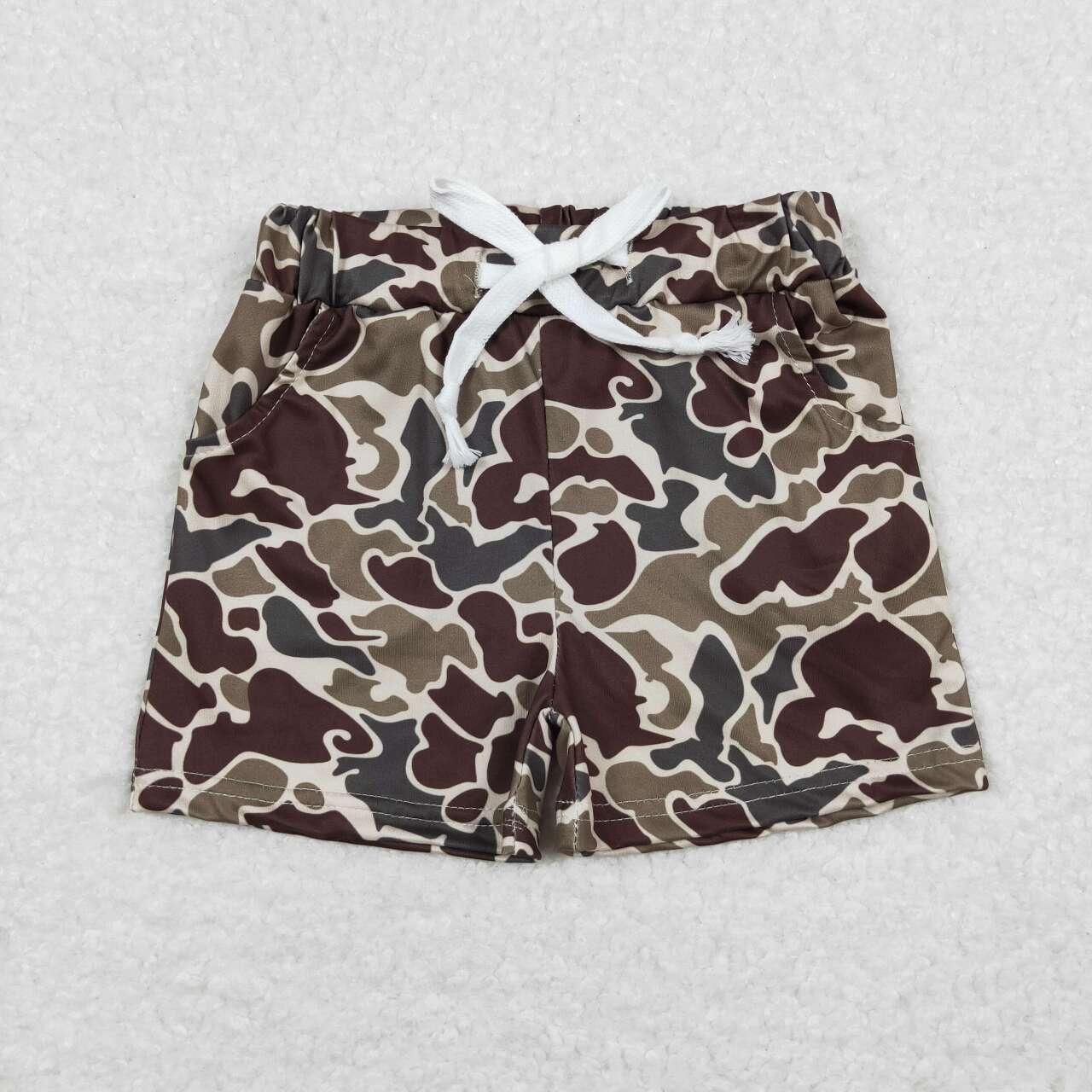 brown camo print Short