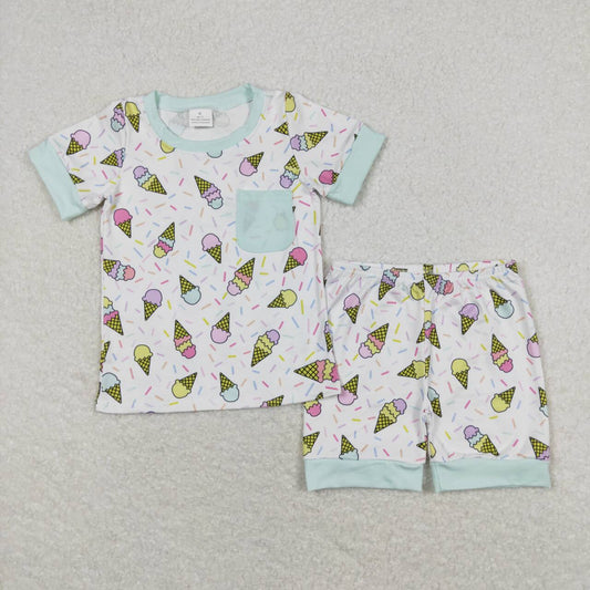 ice cream short sleeve Summer Girls Suit