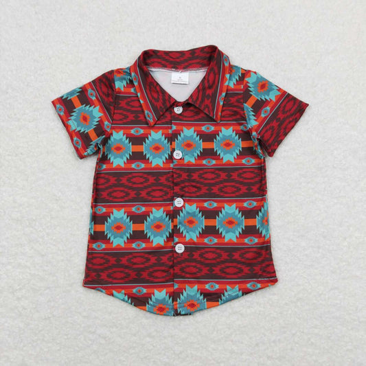 western With Button Boy Shirt