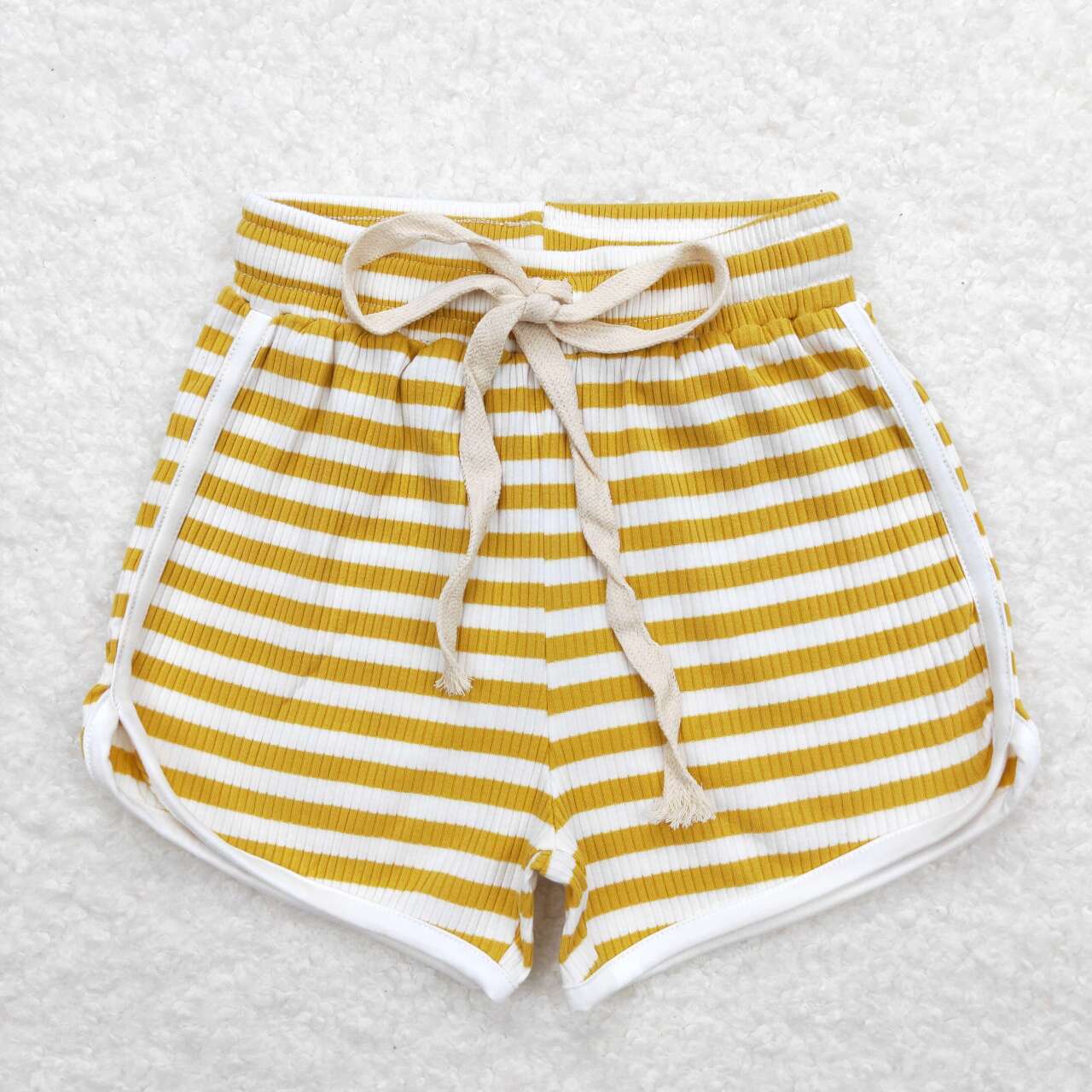 Yellow stripe Color print Short