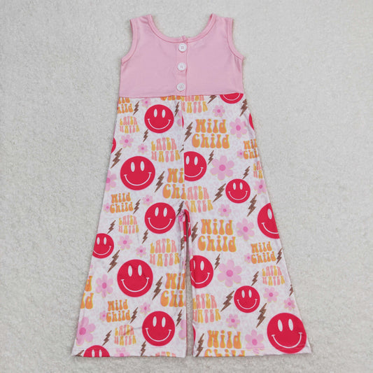 wild child Pink Smile Sleeveless Jumpsuit