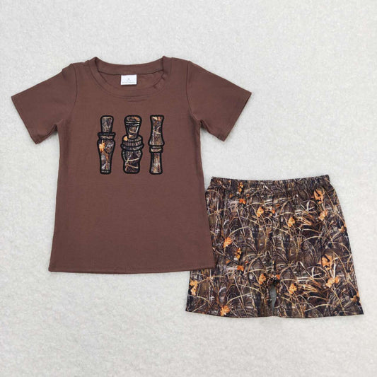camo Embroidered Boy Set