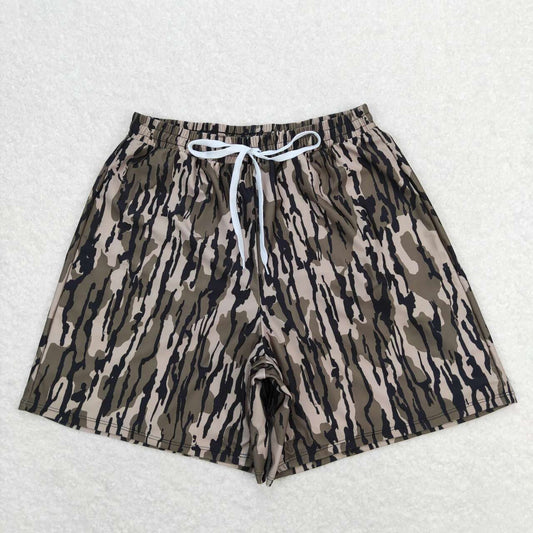 camo Print short swim