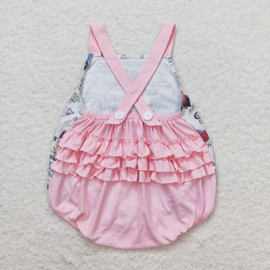 pink chicken farm Baby Romper