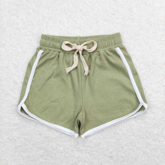 Green print Girls Shorts