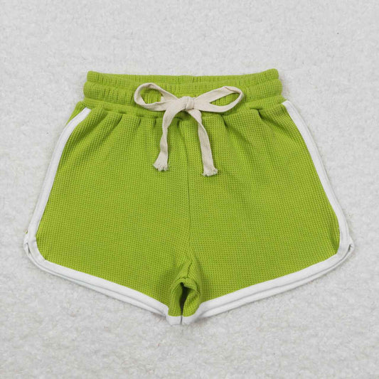 light green print Girls Shorts