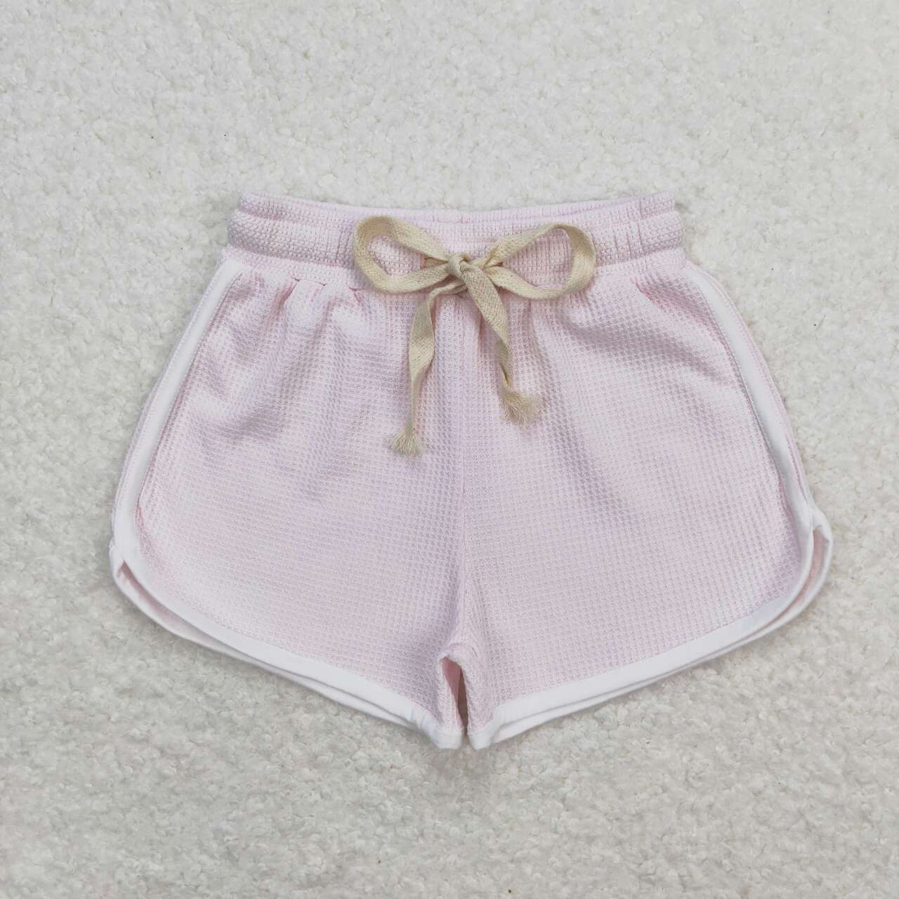 light Pink print Girls Shorts