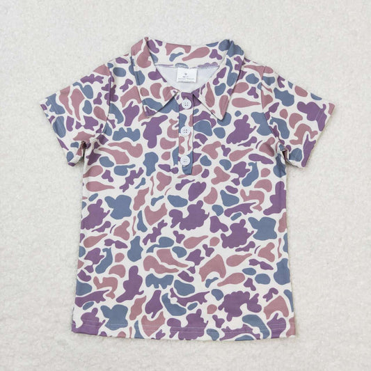 camo With Button Boy Shirt