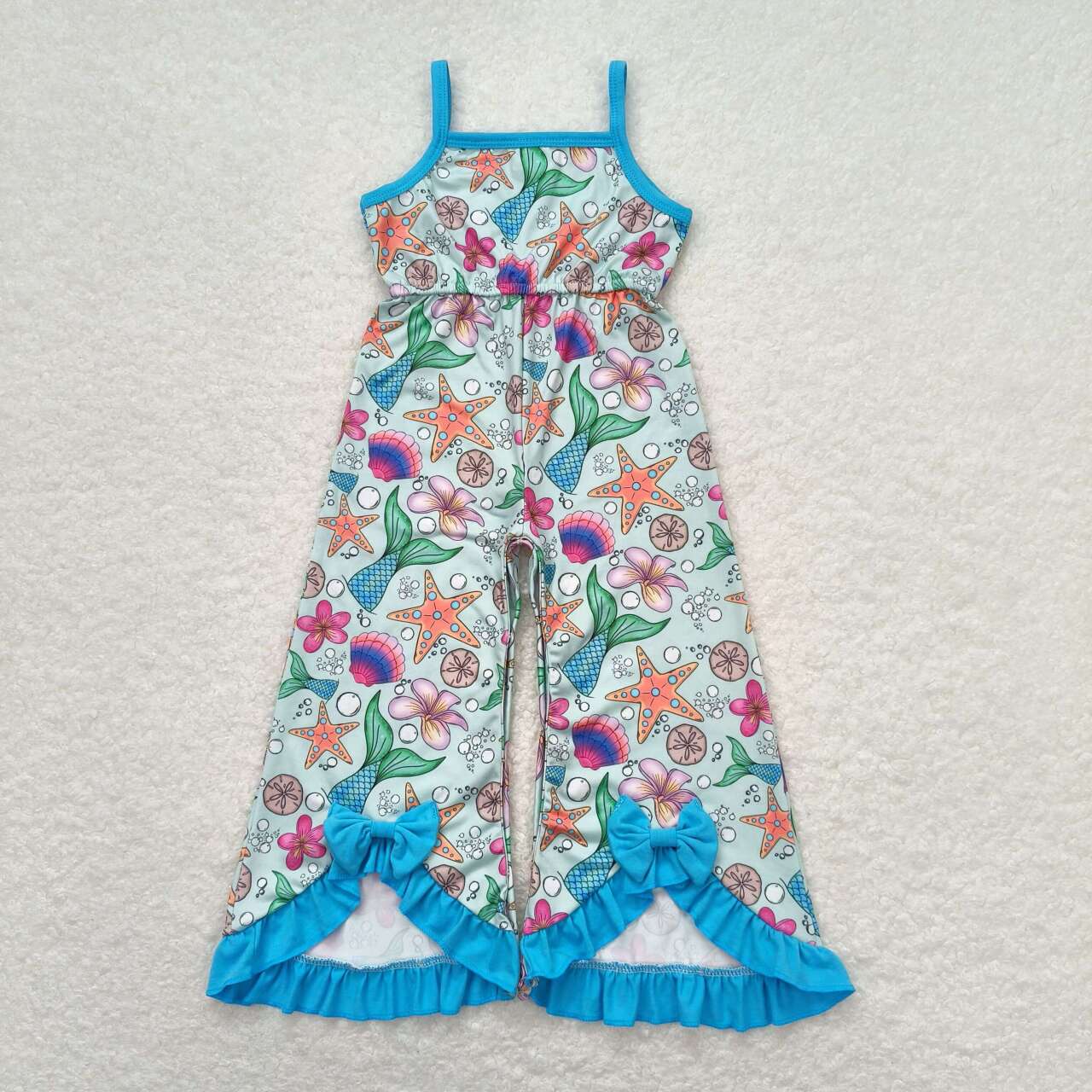 Fish flower Sleeveless Jumpsuit