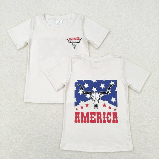 july of 4th cow print Short Shirt