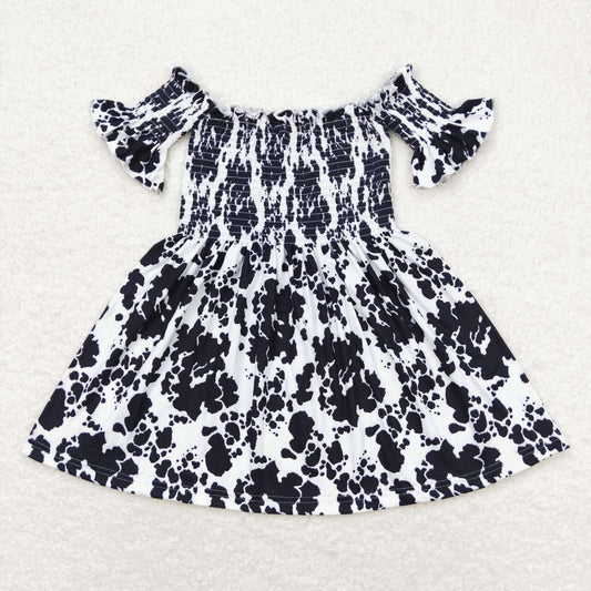 black leopard Smock Dress