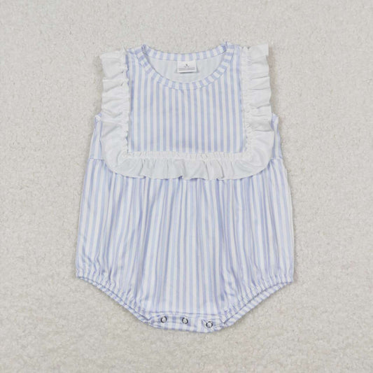 Blue stripe print Baby Romper