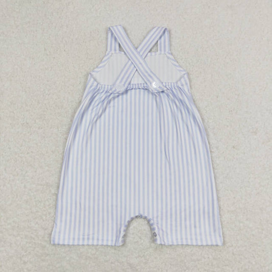 Blue stripe print Baby Romper