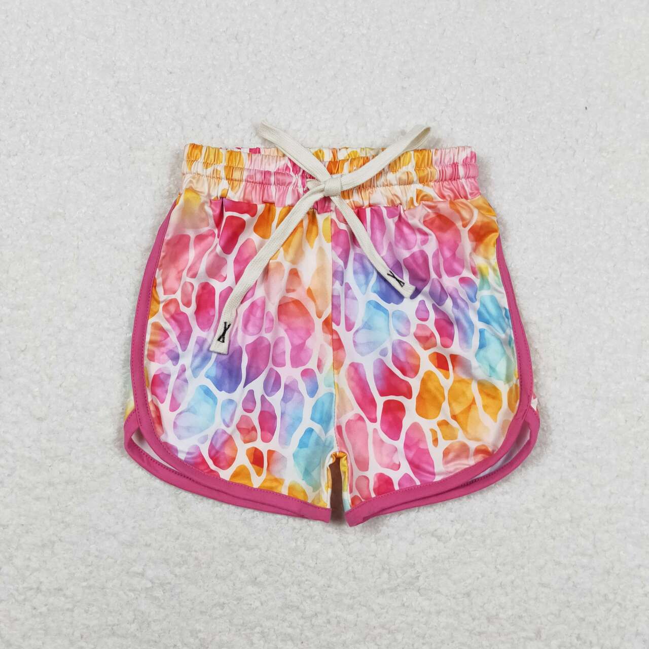 colorful leopard print Girls Shorts