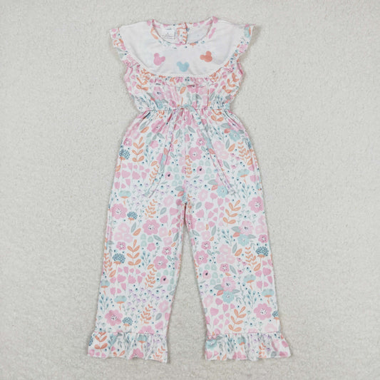 flower Cartoon Girls Jumpsuit