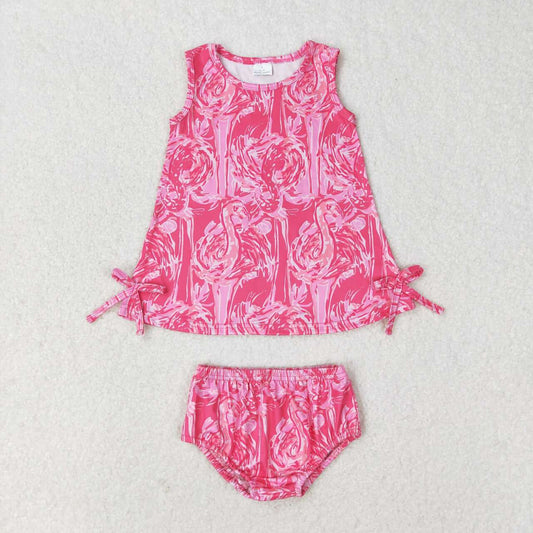 Pink flower Bummies Girls Set