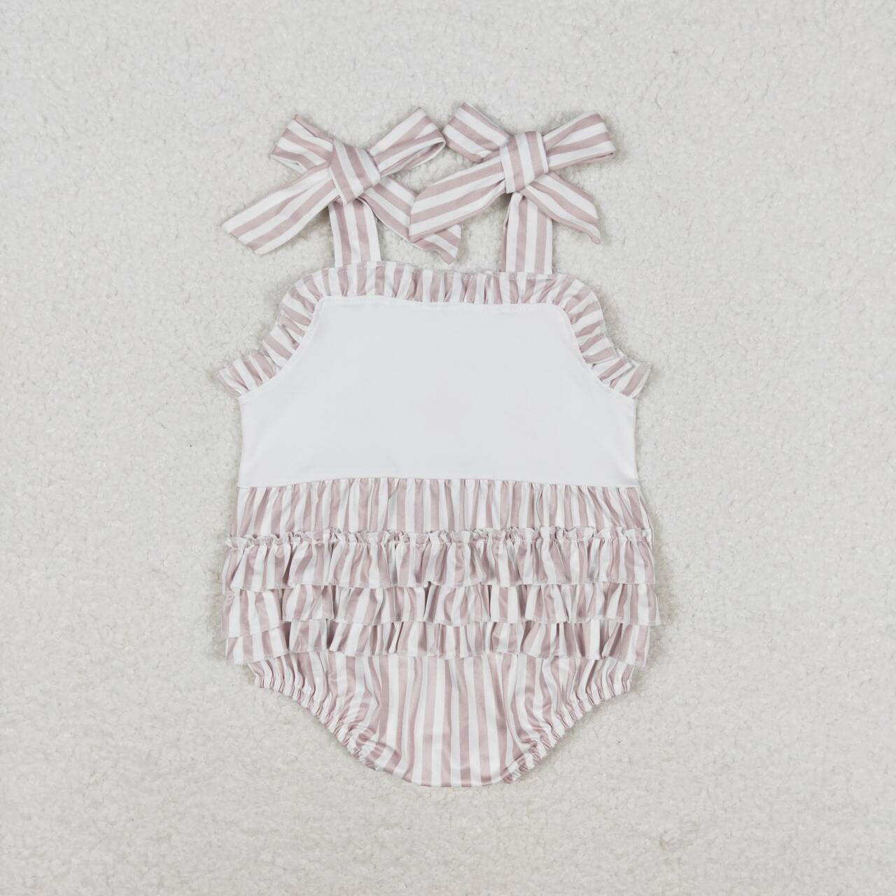 striped starfish print Baby Romper