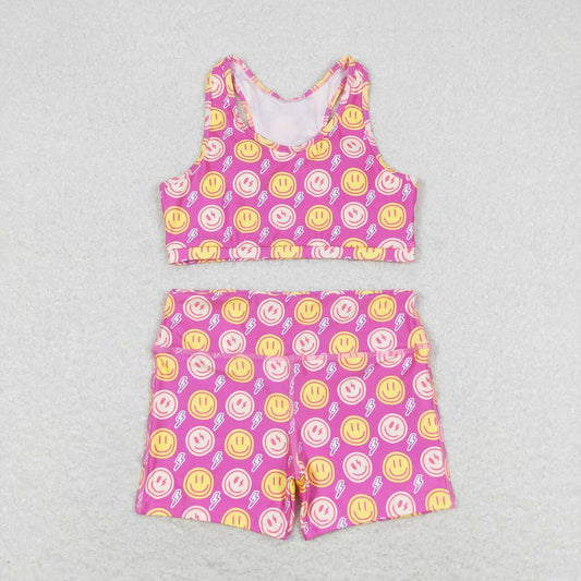 Pink smile lightning swimsuit swim wear beach wear