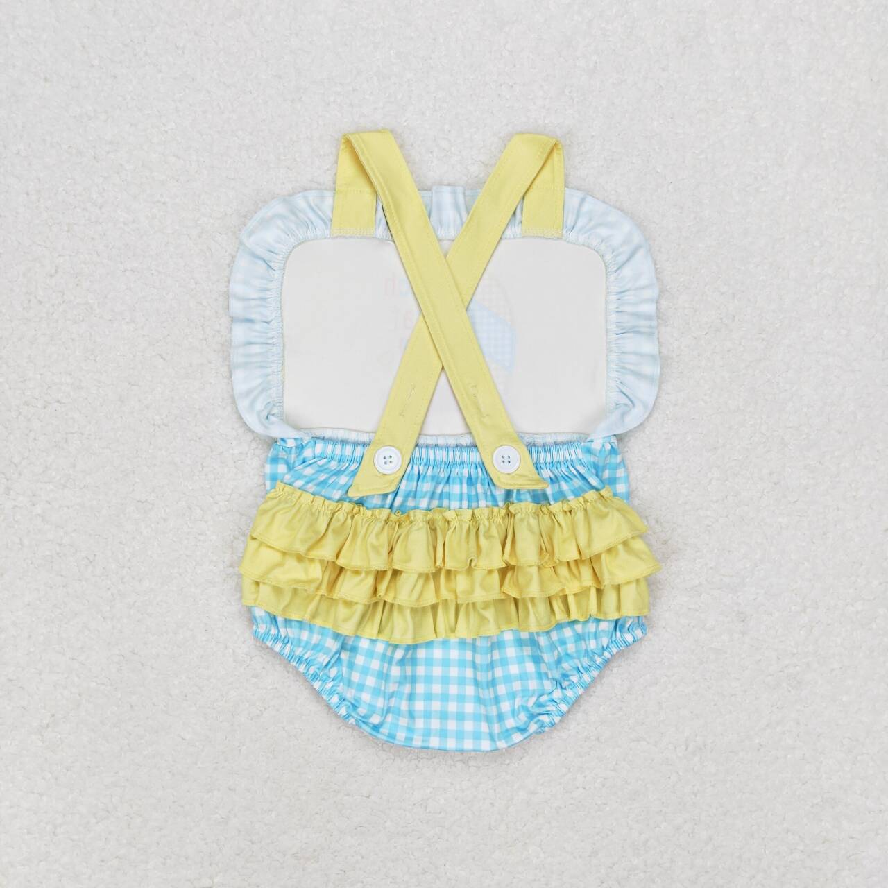 beach embroidery Baby Romper