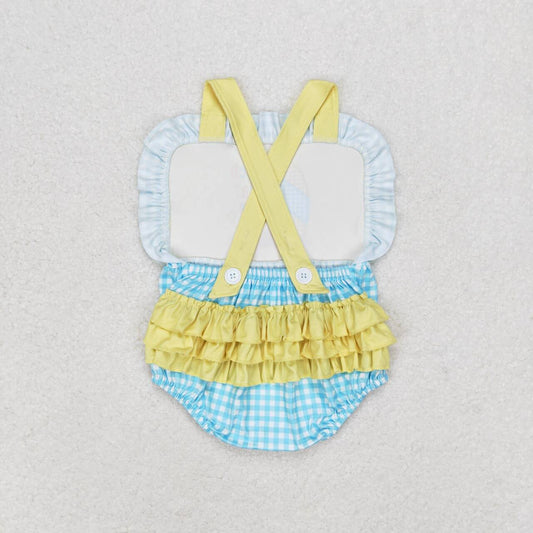 beach embroidery Baby Romper