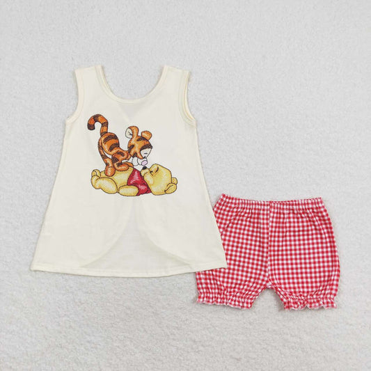 yellow cartoon bear Summer Girls Set