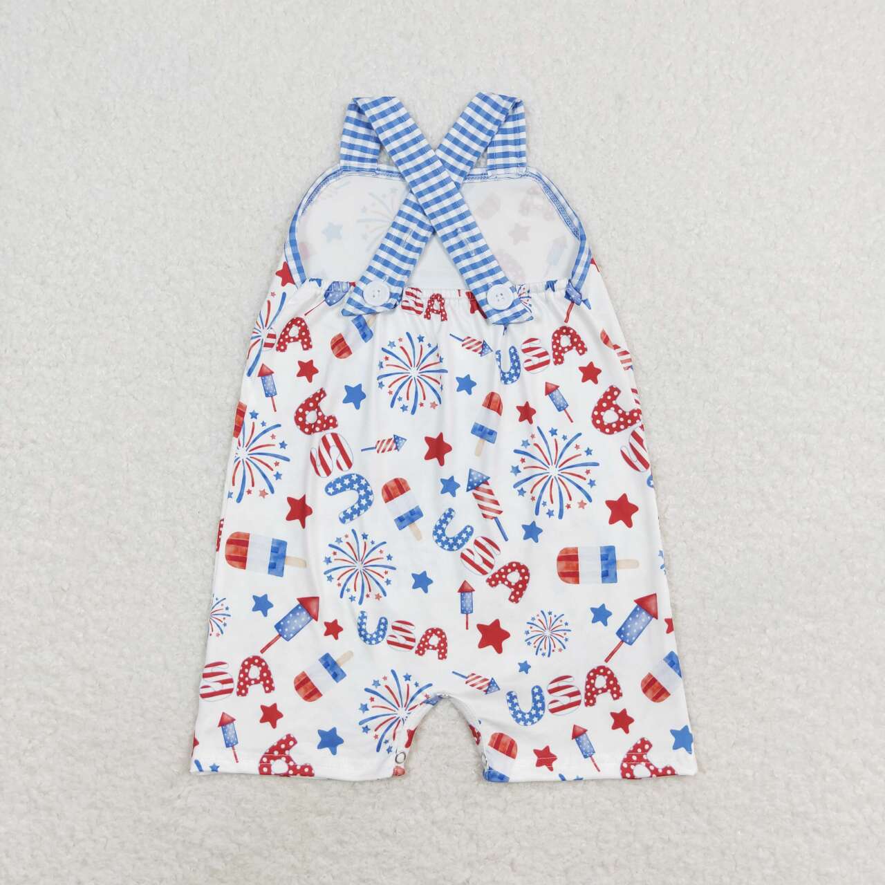 July of 4th fireworks Print Baby Romper