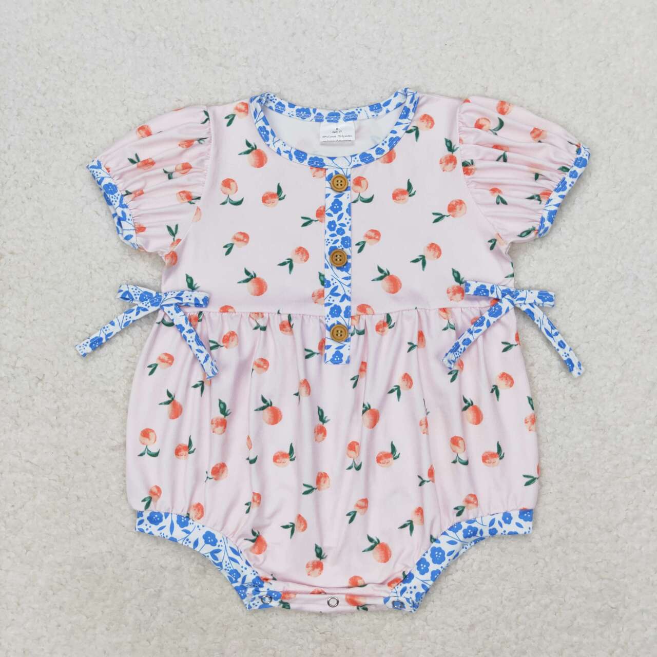 Pink peach print Baby Romper