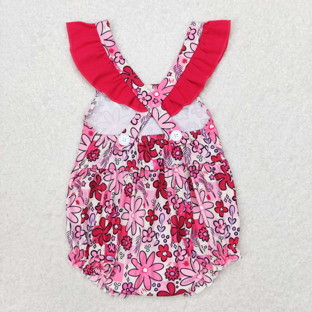 Pink flower print Baby Romper