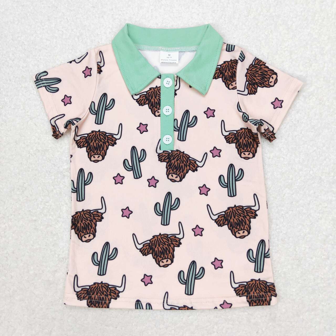 Western cactus cow Short Shirt