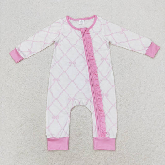Pink Baby Romper With zipper