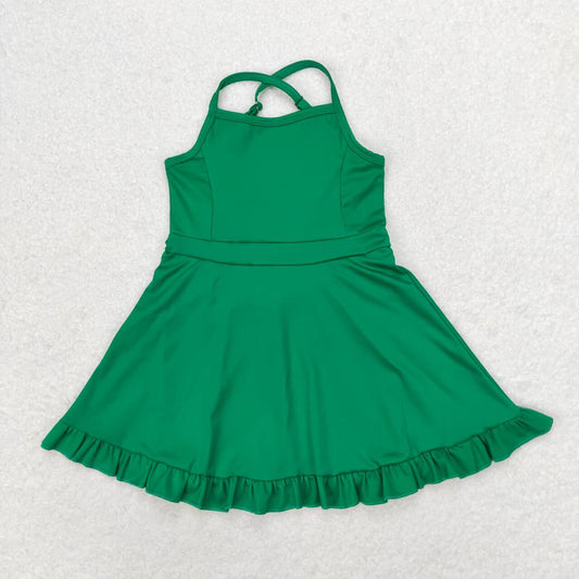 Green sports skirt