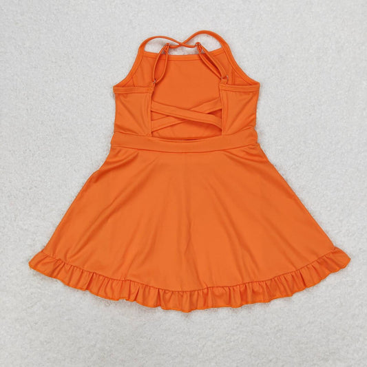 Orange sports skirt
