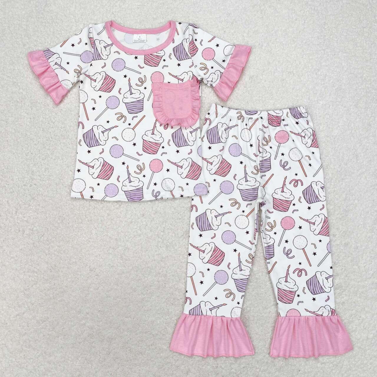 pink cake Ruffle Paj