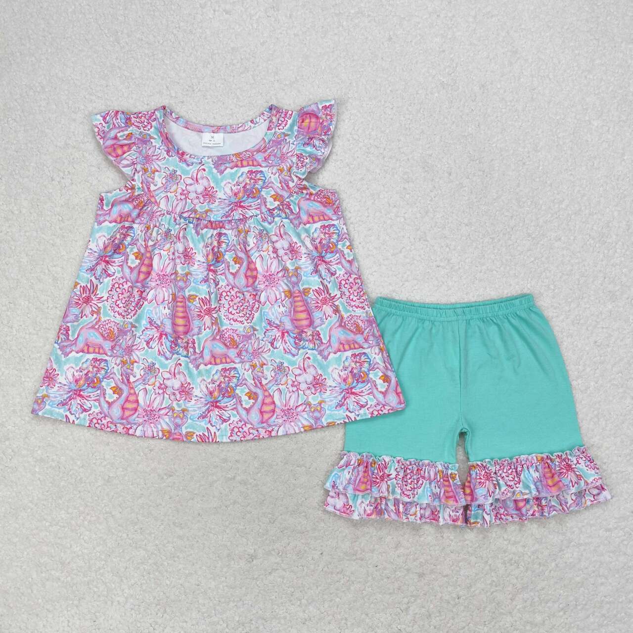 Purple floral Summer Girls Set