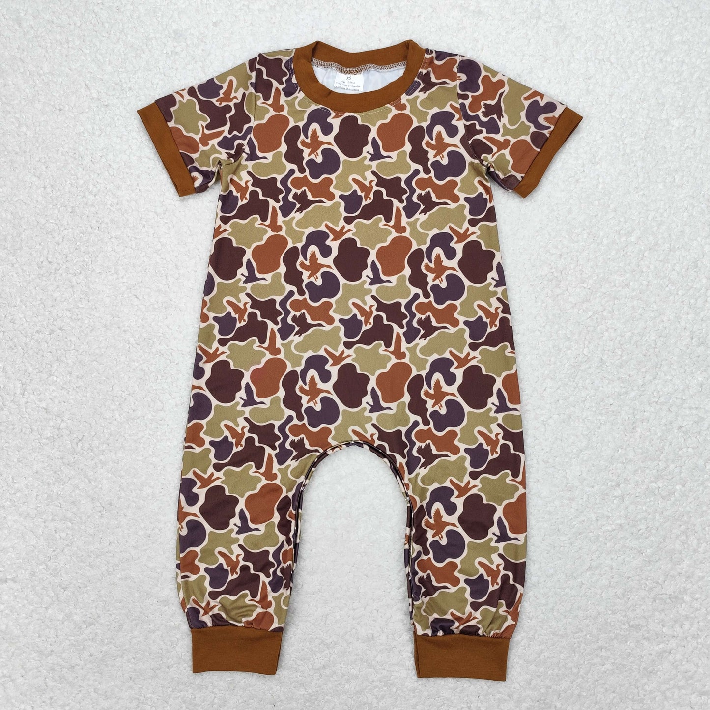 brown camo Baby Romper