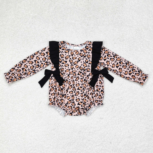 Leopard Long Sleeve Baby Romper