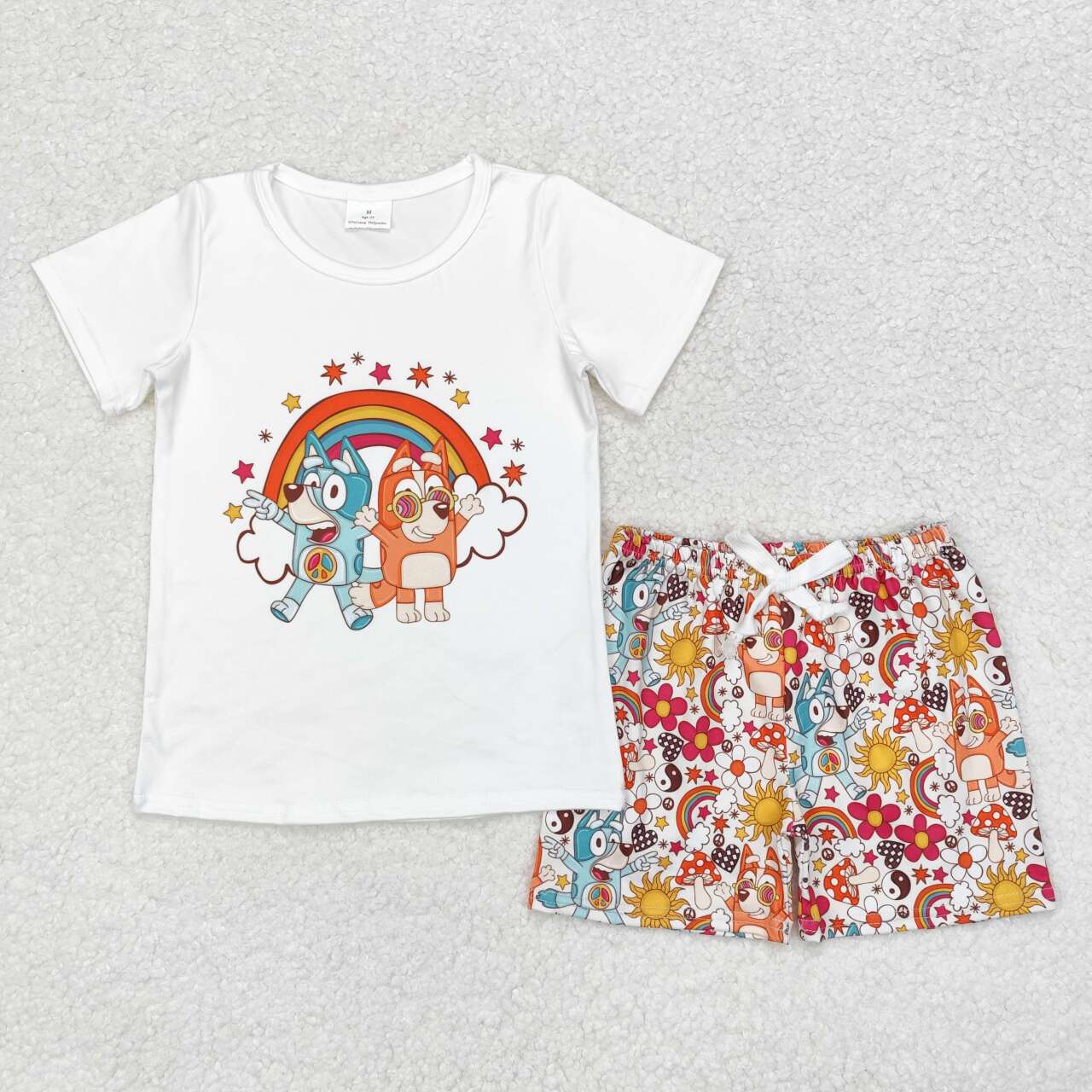 Rainbow Dog Summer Girls Set