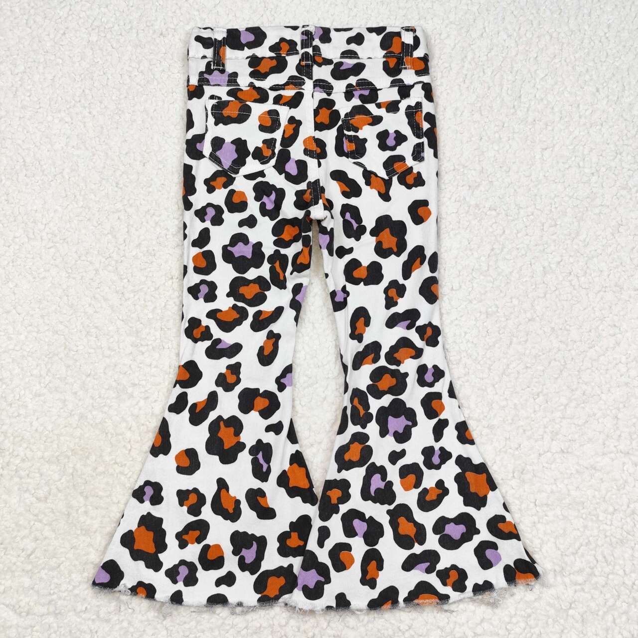 Leopard jeans Flare Pants