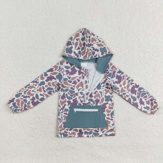 Blue camo print Coat