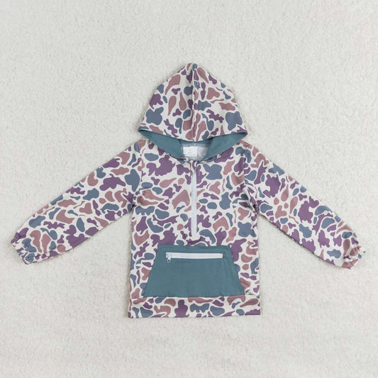 Blue camo print Coat