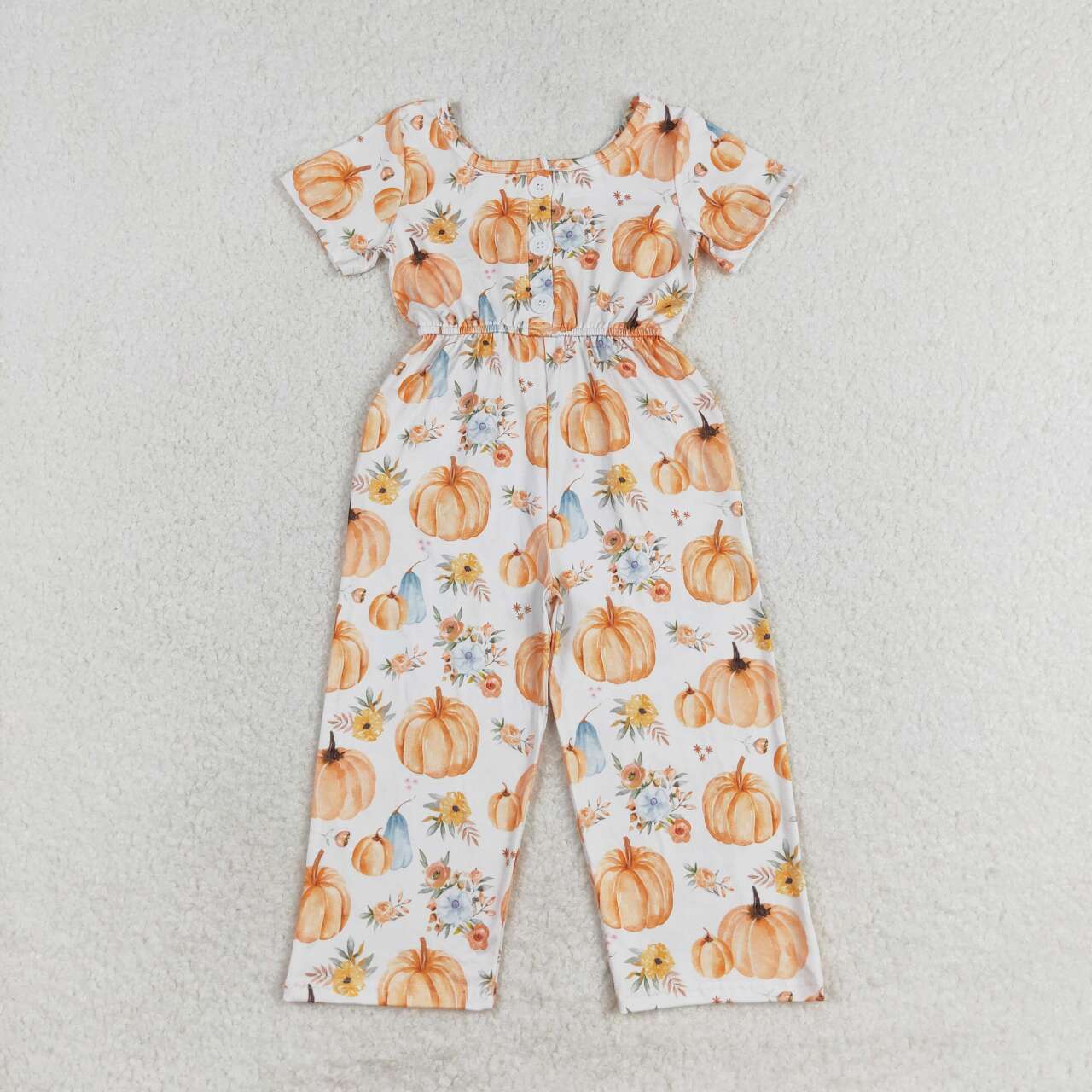 Pumpkin floral Print Jumpsuit