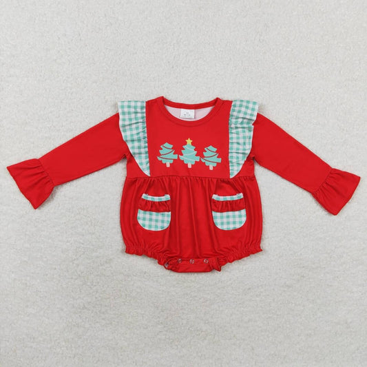 Christmas Red Tree Baby Romper