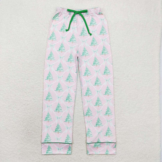 Adult Christmas Pink Tree Pants