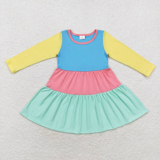 Blue Pink Green 3 tier dresses dress